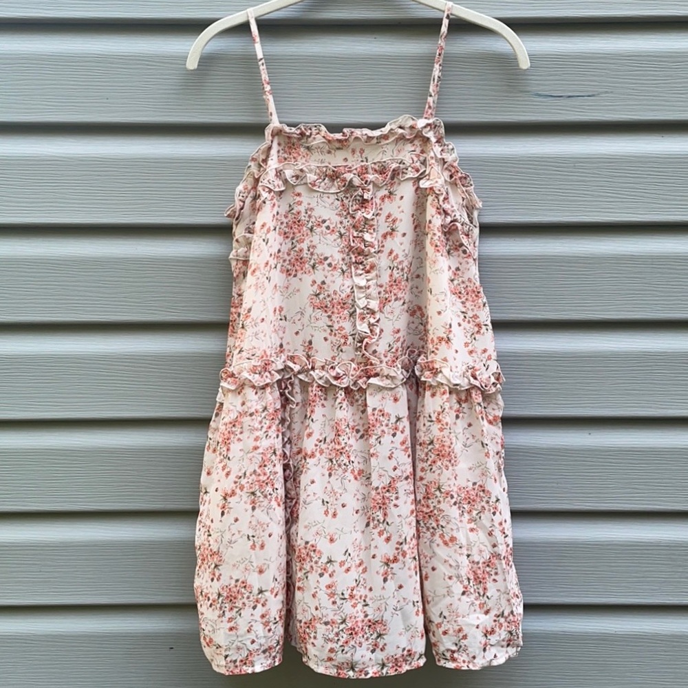 Nasty Gal Ditsy Floral Frill Swing Dress